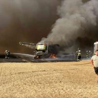 B3 Fahrzeugbrand Arbeitsmaschine