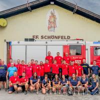 Bewerbsabschluss und Ubergabe neuer Tshirts